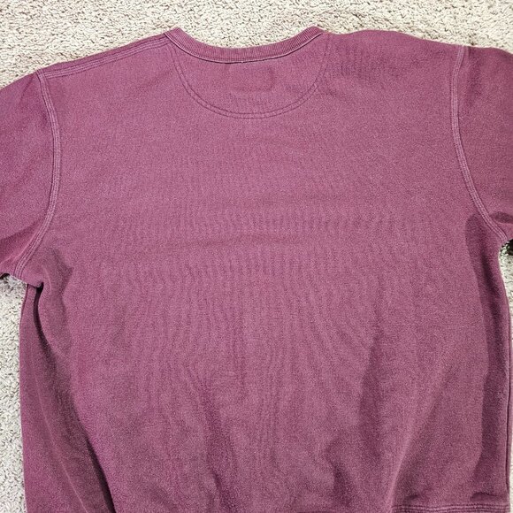 Champion Crewneck Sweatshirt Mens Large Red Burgundy Authentic Athleticwear Tag - Picture 8 of 8